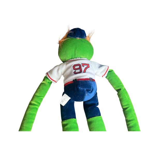 RARE Vintage Red Sox Wally Green Monster Plush Toy Long Arms Leg Knee Hugger 21" - Picture 5 of 9